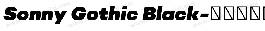 Sonny Gothic Black字体转换